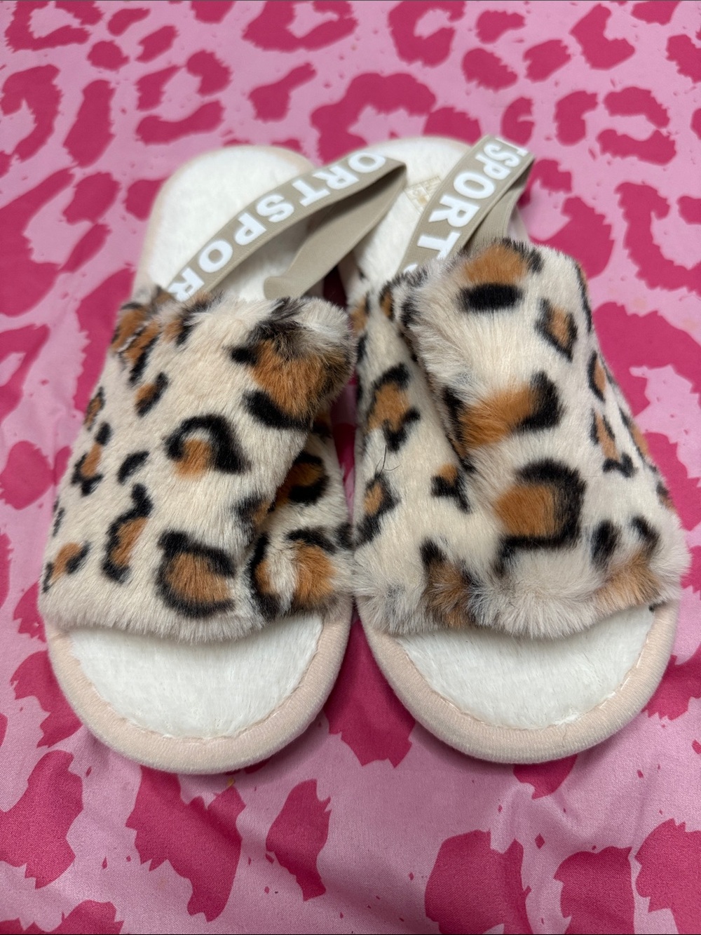Leopard Print Slippers